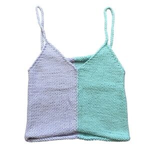 Handmade Reversible 2-tone Knit Camisole
